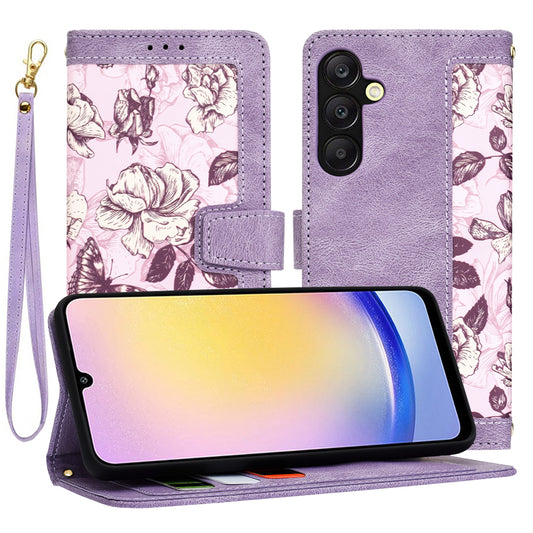 Deksel for Samsung Galaxy A25 A256, Techsuit, FlipCraft, Lilla