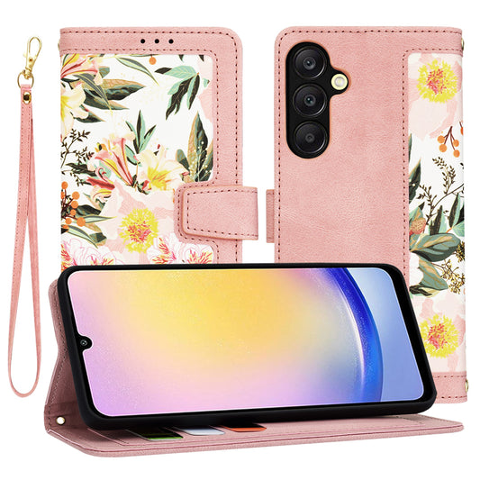 Deksel til Samsung Galaxy A25 A256, Techsuit, FlipCraft, Rosa