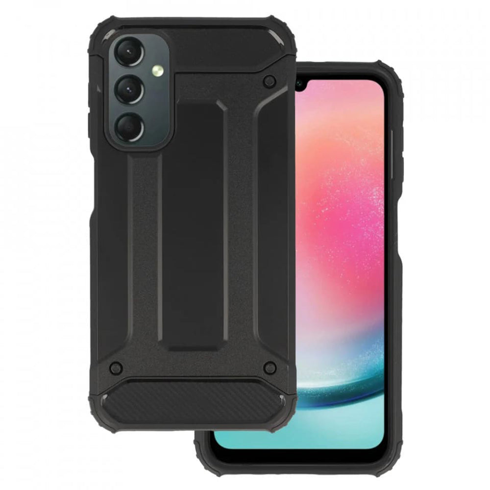 Deksel for Samsung Galaxy A25 A256, Techsuit, Hybrid Armor, Svart
