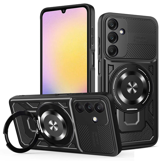 Deksel for Samsung Galaxy A25 A256, Techsuit, RuggedCam, Svart