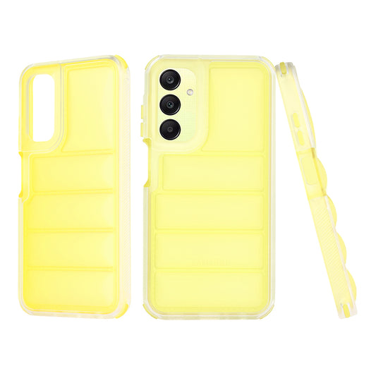 Deksel for Samsung Galaxy A25 A256, Techsuit, Wave Shield, Gul