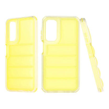 Deksel for Samsung Galaxy A25 A256, Techsuit, Wave Shield, Gul