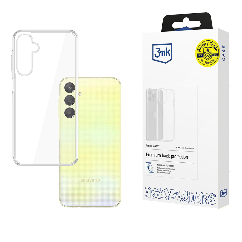 Deksel for Samsung Galaxy A26 A266, 3MK, Armor, Transparent