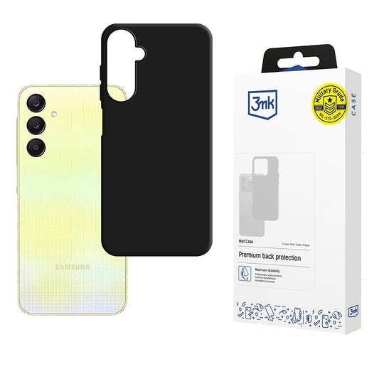 Deksel for Samsung Galaxy A26 A266, 3MK, Matt svart