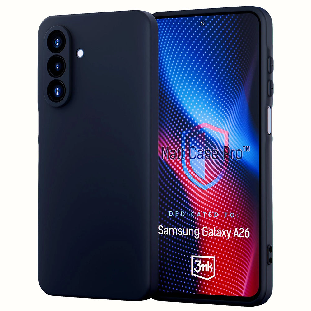 Deksel for Samsung Galaxy A26 A266, 3MK, Pro, Matt svart