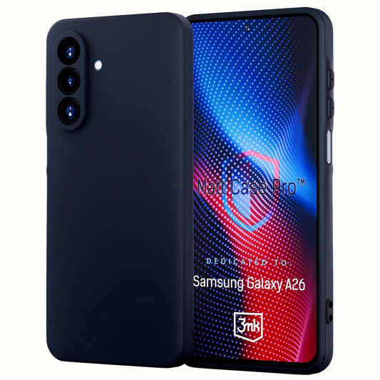 Deksel for Samsung Galaxy A26 A266, 3MK, Pro, Matt svart
