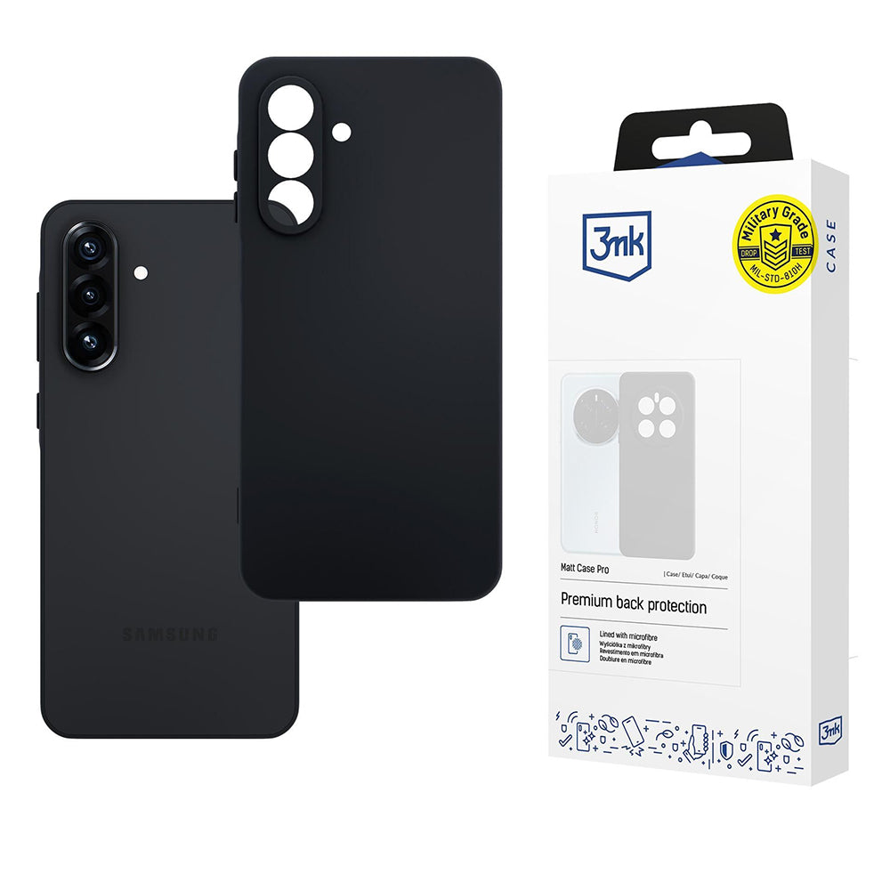 Deksel for Samsung Galaxy A26 A266, 3MK, Pro, Matt svart