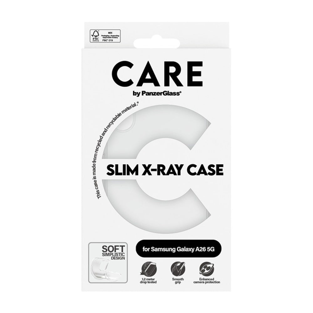 Deksel for Samsung Galaxy A26 A266, PanzerGlass, Motebevisst, Gjennomsiktig