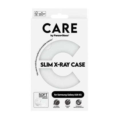 Deksel for Samsung Galaxy A26 A266, PanzerGlass, Motebevisst, Gjennomsiktig
