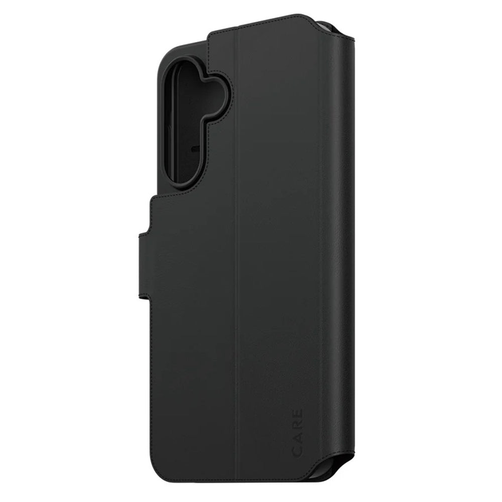 Deksel for Samsung Galaxy A26 A266, PanzerGlass, Care Feature Kickstand Wallet, Svart