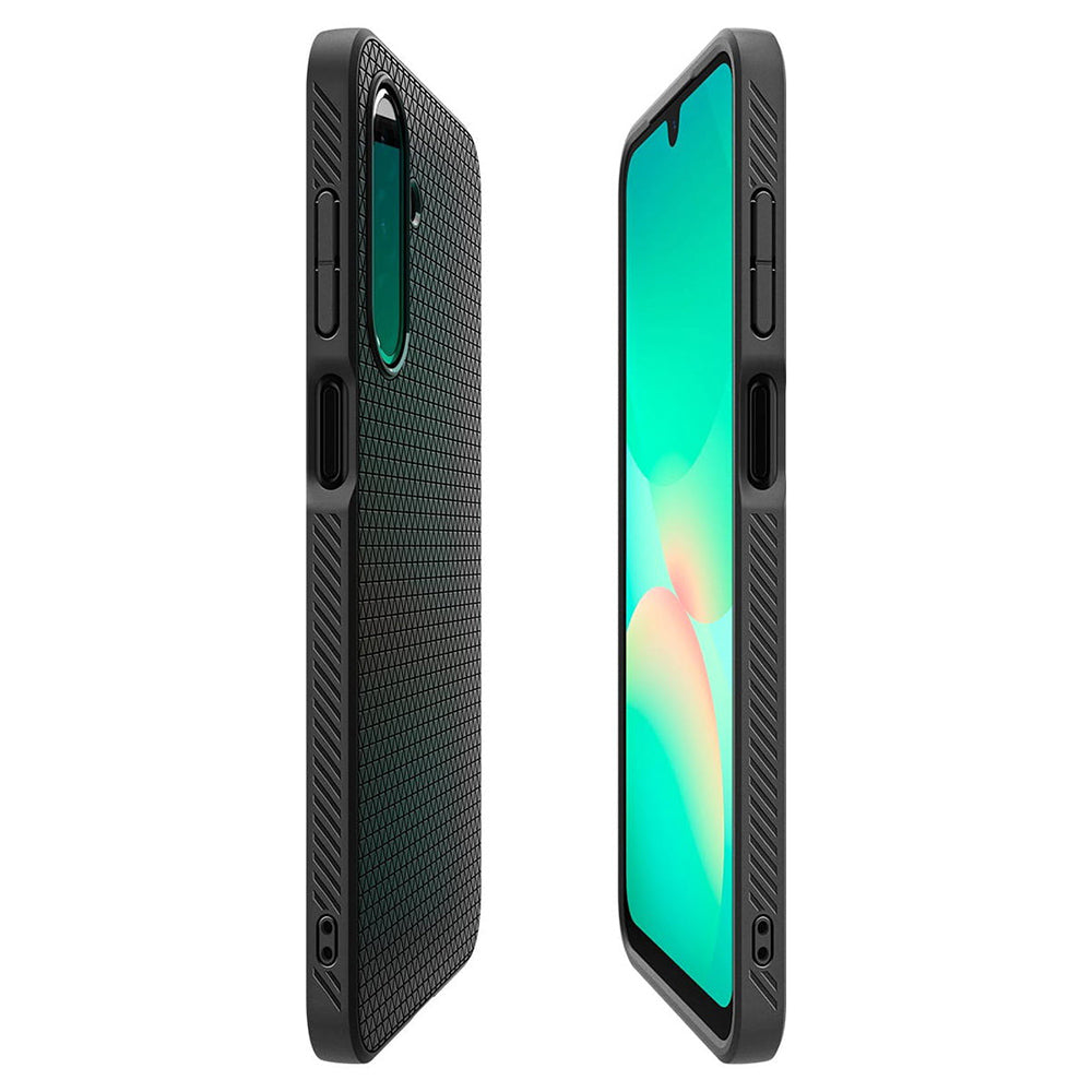 Deksel for Samsung Galaxy A26 A266, Spigen, Liquid Air, Matt Svart ACS09290