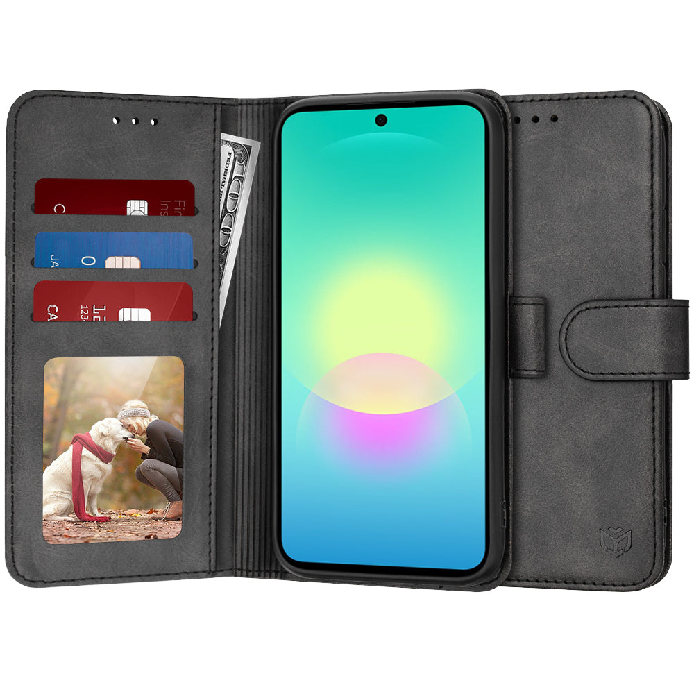 Deksel for Samsung Galaxy A27 5G, Techsuit, Diary Book, Svart