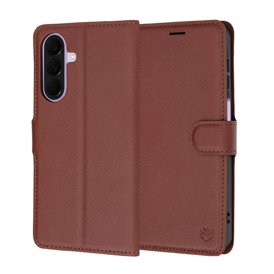 Deksel for Samsung Galaxy A27 5G, Techsuit, Leather Folio, Brun