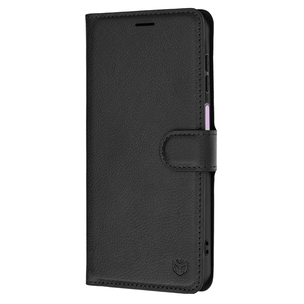 Deksel for Samsung Galaxy A27 5G, Techsuit, Leather Folio, Svart