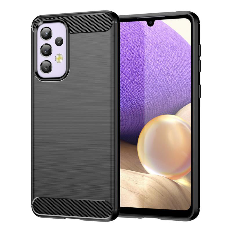 Deksel til Samsung Galaxy A32 5G A326, Techsuit, Karbon, Svart