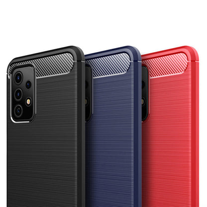 Deksel til Samsung Galaxy A32 5G A326, Techsuit, Karbon, Svart