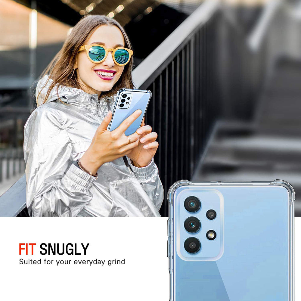 Deksel for Samsung Galaxy A32 A325, Techsuit, Støtsikker Klar, Transparent