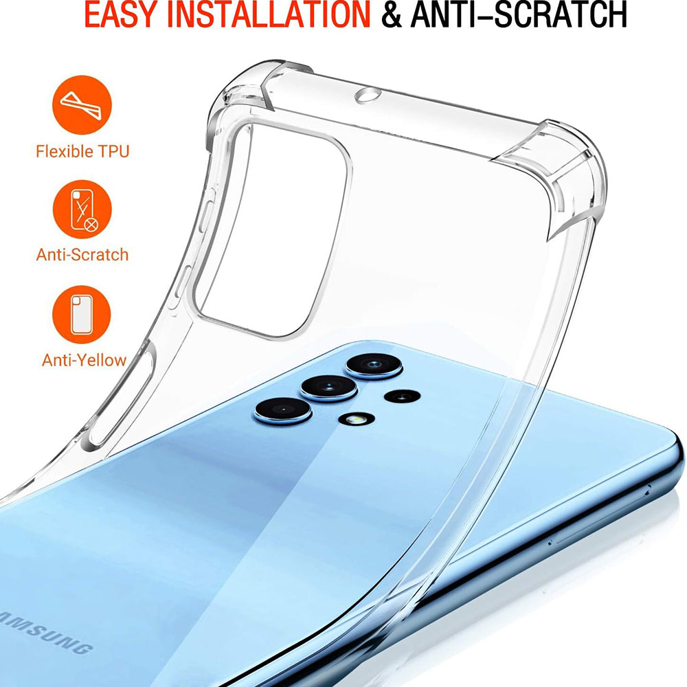 Deksel for Samsung Galaxy A32 A325, Techsuit, Støtsikker Klar, Transparent