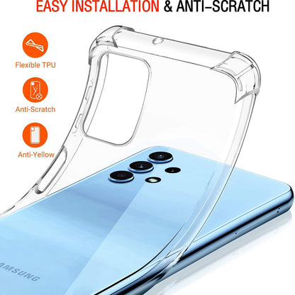 Deksel for Samsung Galaxy A32 A325, Techsuit, Støtsikker Klar, Transparent