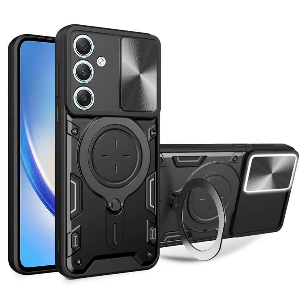 Deksel for Samsung Galaxy A34 A346, Techsuit, CamGuard Pro, Svart