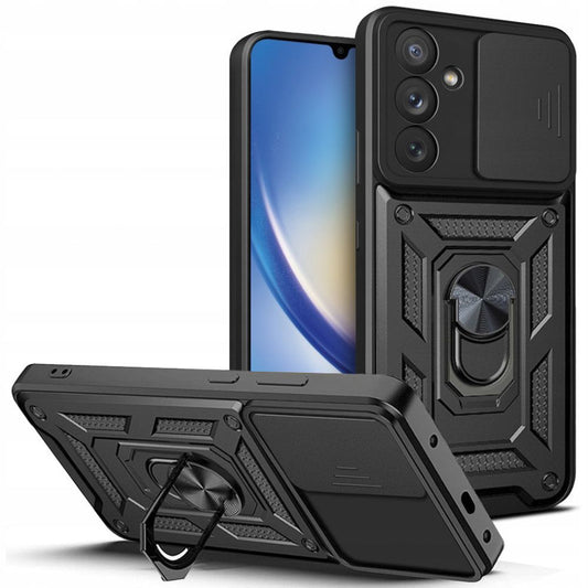 Deksel for Samsung Galaxy A34 A346, Techsuit, CamShield, Svart