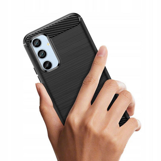 Deksel for Samsung Galaxy A34 A346, Techsuit, Karbon, Svart