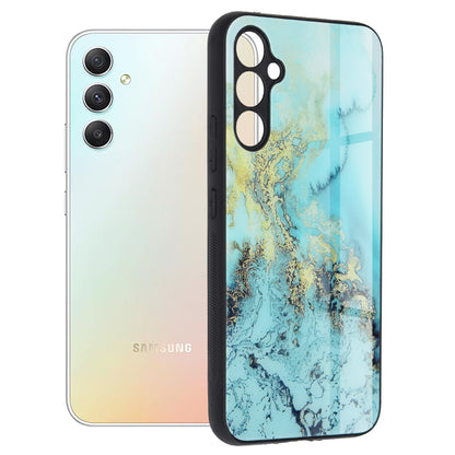Deksel for Samsung Galaxy A34 A346, Techsuit, Glaze, Blå