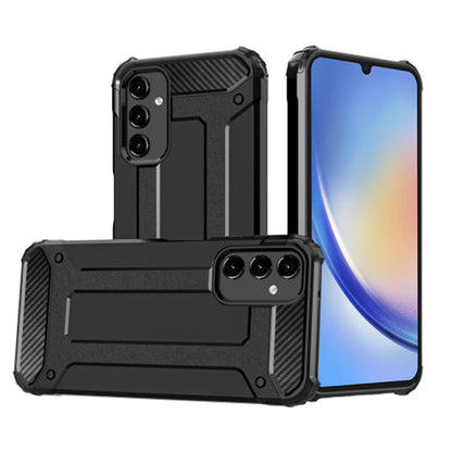 Deksel for Samsung Galaxy A34 A346, Techsuit, Hybrid Armor, Svart