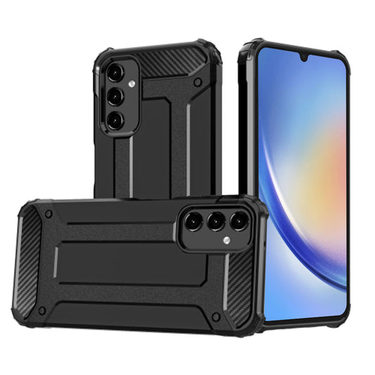 Deksel for Samsung Galaxy A34 A346, Techsuit, Hybrid Armor, Svart