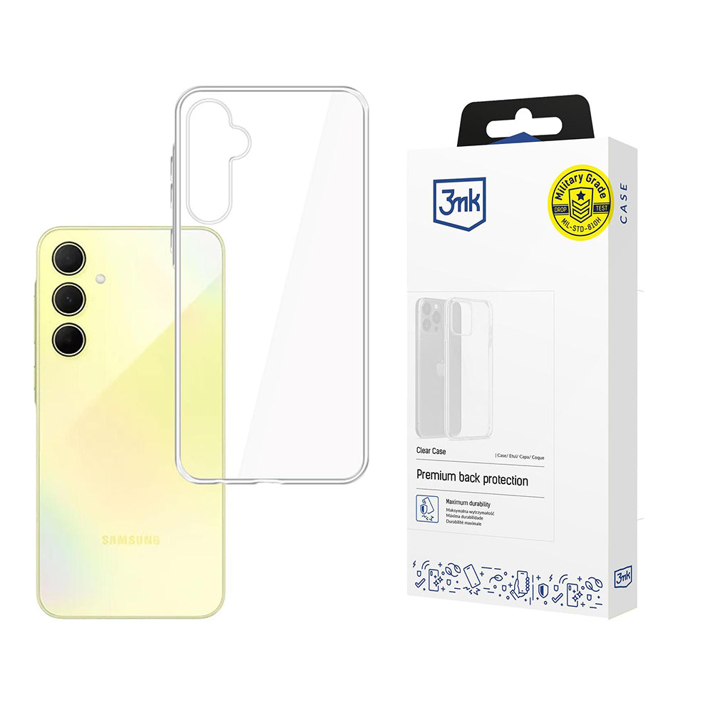 Deksel for Samsung Galaxy A35 5G A356, 3MK, Klar, Transparent