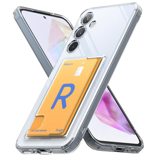 Deksel til Samsung Galaxy A35 5G A356, Ringke, Fusion Card, Transparent