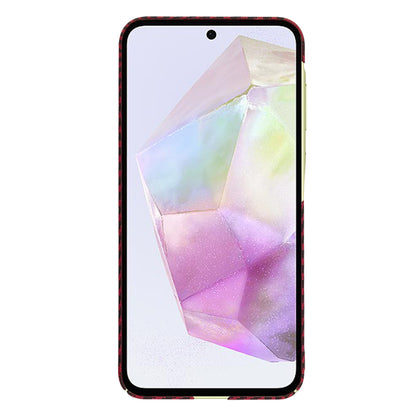 Deksel til Samsung Galaxy A35 5G A356, Techsuit, Carbonite FiberShell, Rød