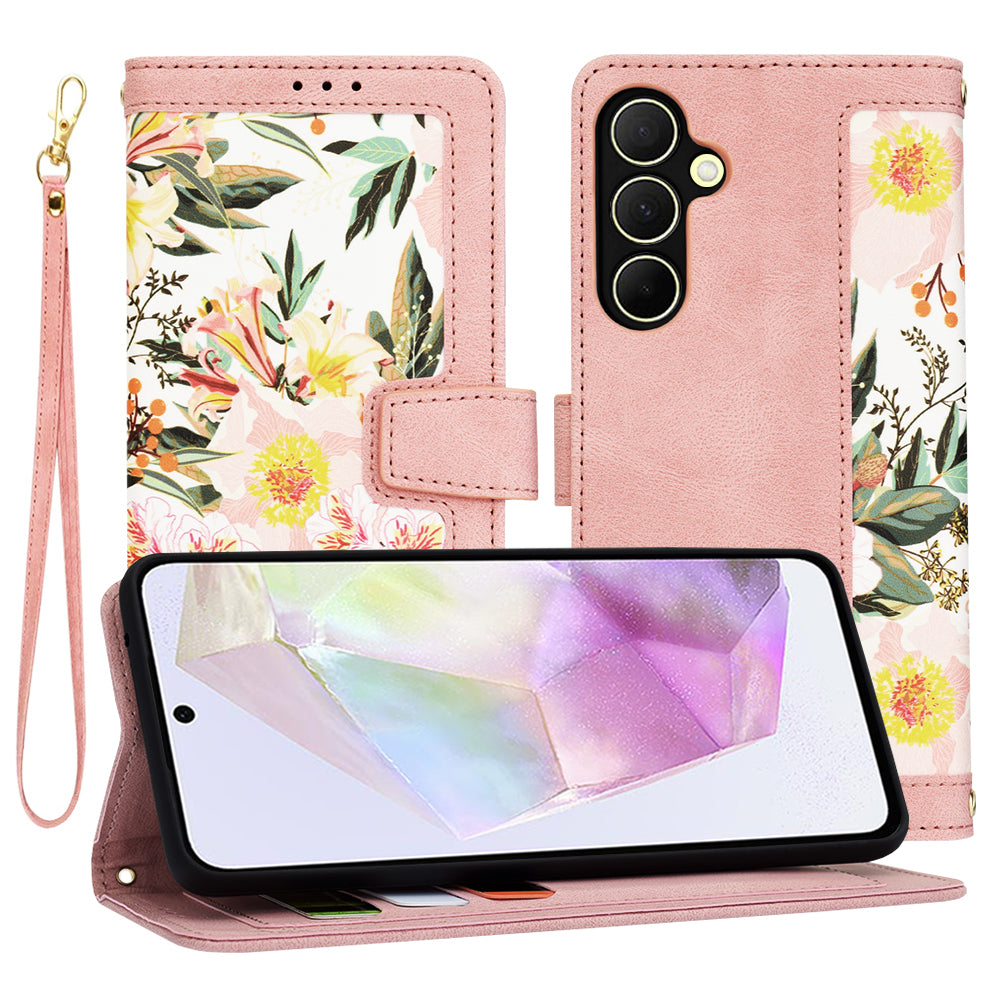 Deksel til Samsung Galaxy A35 5G A356, Techsuit, FlipCraft, Rosa