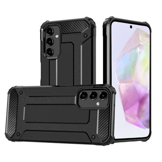 Deksel til Samsung Galaxy A35 5G A356, Techsuit, Hybrid Armor, Svart
