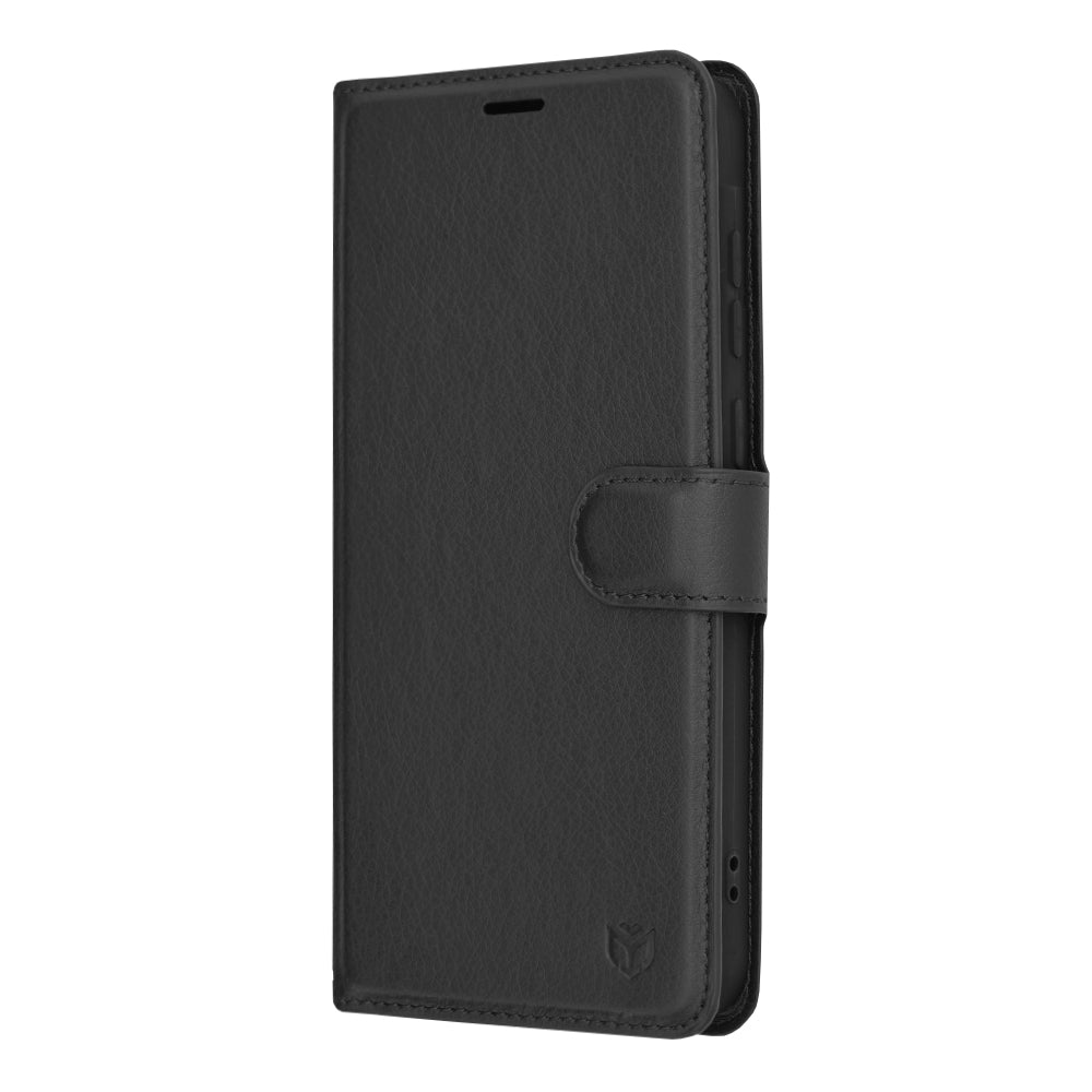 Deksel for Samsung Galaxy A35 5G A356, Techsuit, Leather Folio, Svart