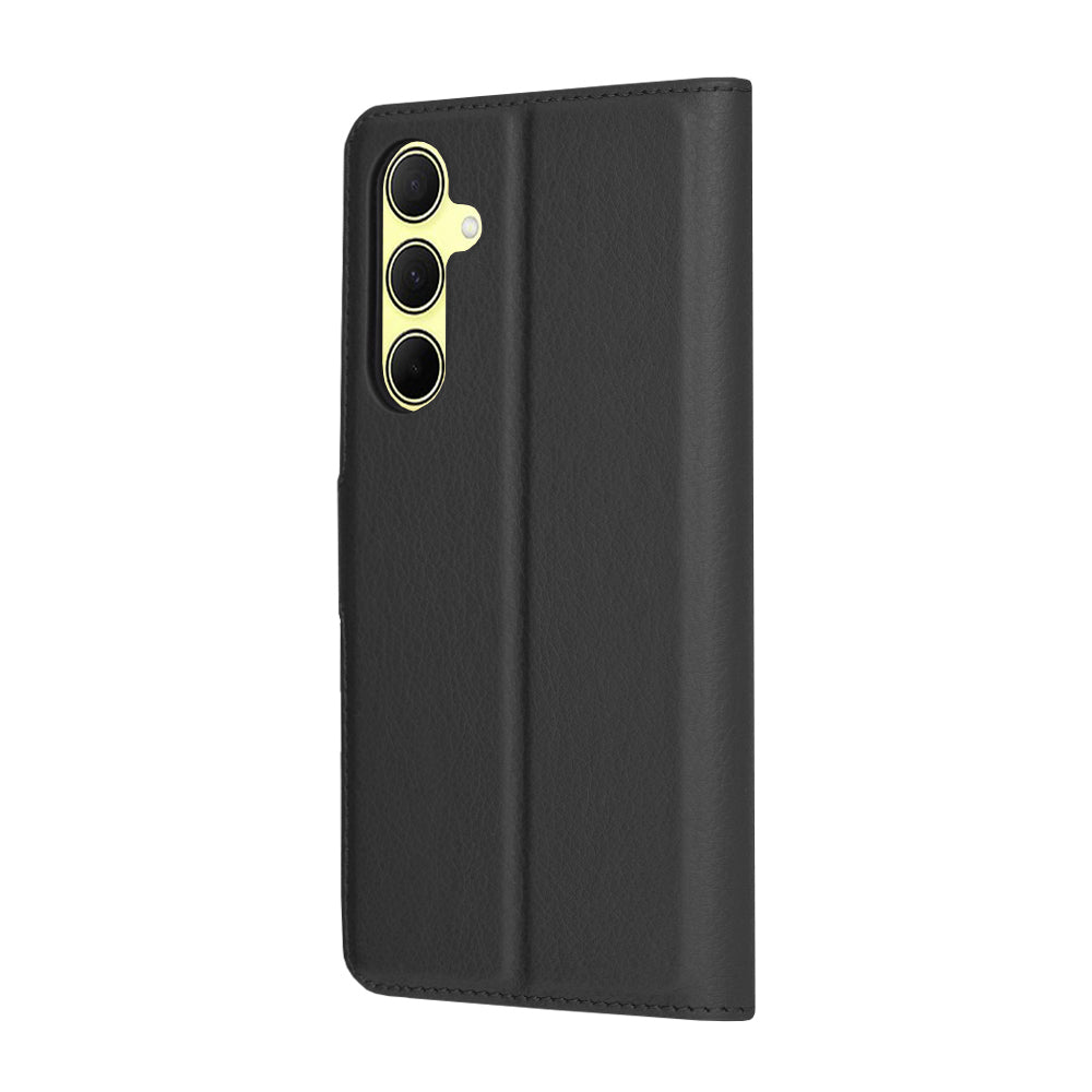 Deksel for Samsung Galaxy A35 5G A356, Techsuit, Leather Folio, Svart
