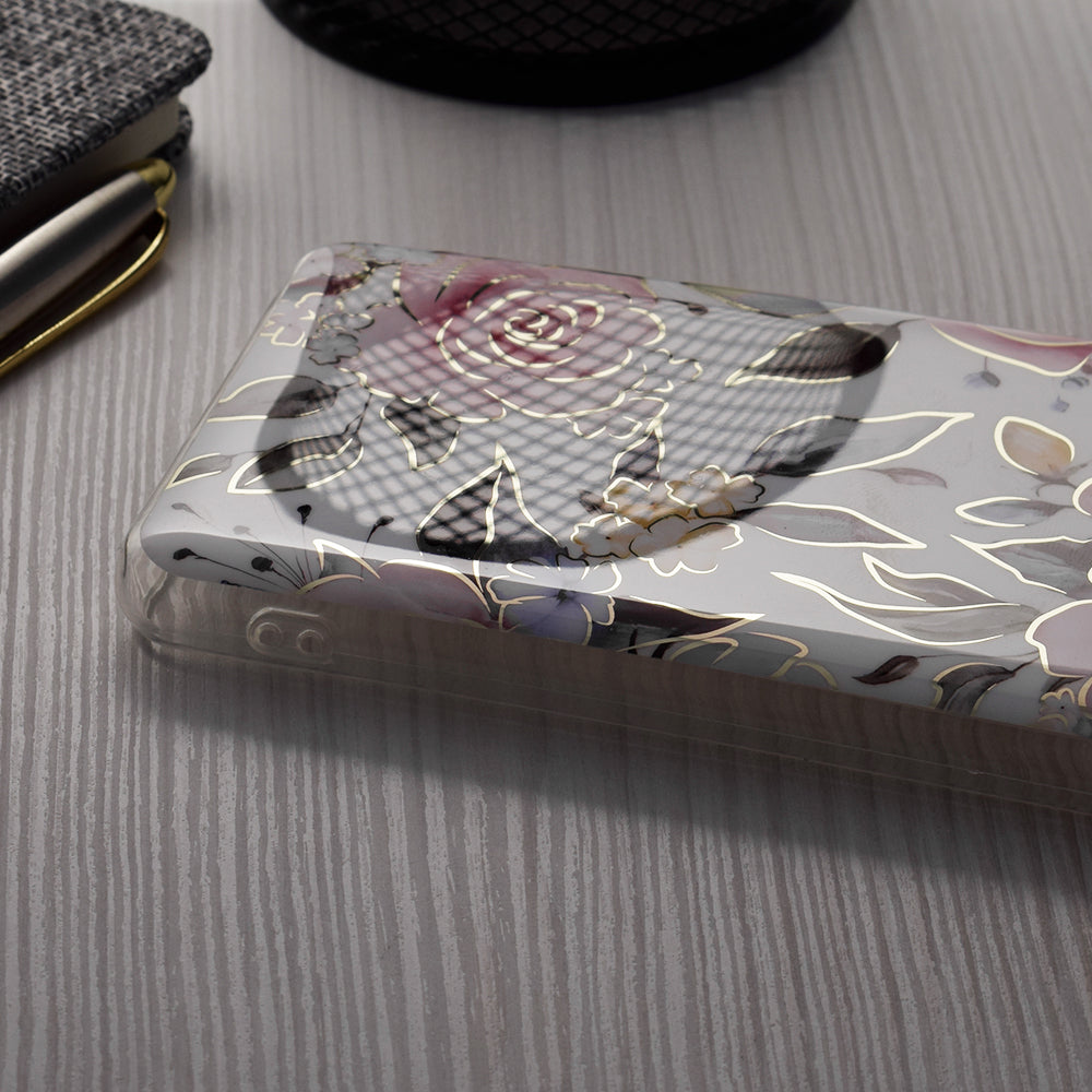 Deksel for Samsung Galaxy A35 5G A356, Techsuit, Marble, Hvit