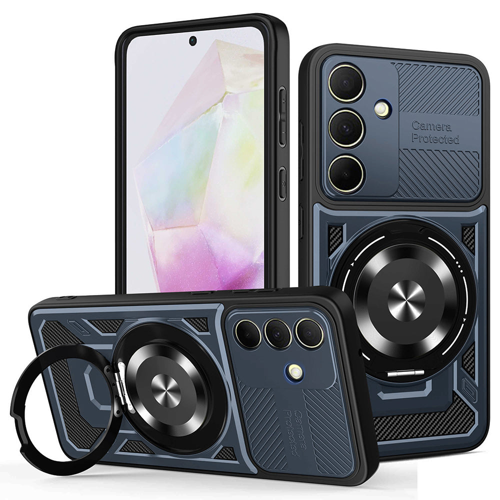 Deksel for Samsung Galaxy A35 5G A356, Techsuit, RuggedCam, Blå