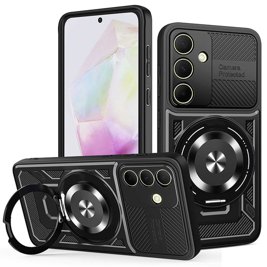 Deksel for Samsung Galaxy A35 5G A356, Techsuit, RuggedCam, Svart
