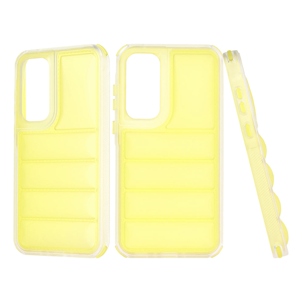 Deksel til Samsung Galaxy A35 5G A356, Techsuit, Wave Shield, Gul