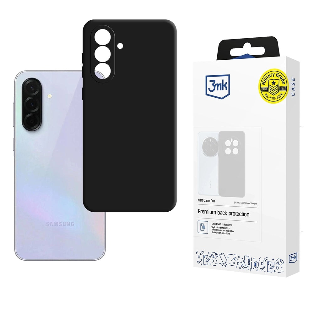 Deksel for Samsung Galaxy A36 A366, 3MK, Pro, Matt svart
