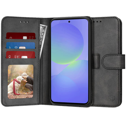 Deksel til Samsung Galaxy A36 A366, Techsuit, Diary Book, Svart