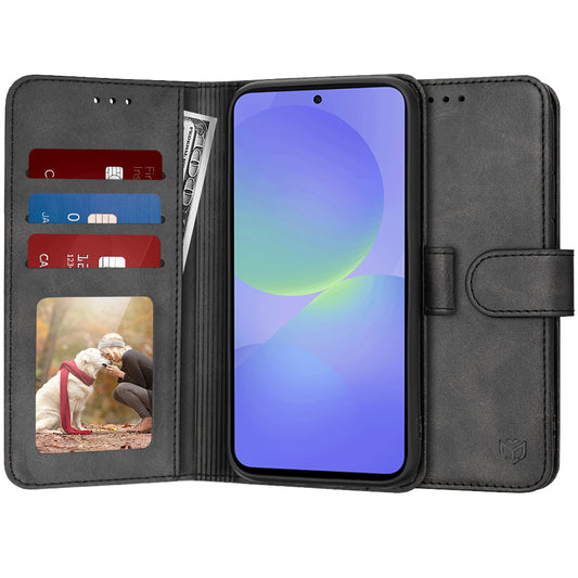 Deksel til Samsung Galaxy A36 A366, Techsuit, Diary Book, Svart
