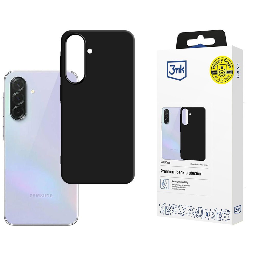 Deksel til Samsung Galaxy A37 5G, 3MK, Matt svart