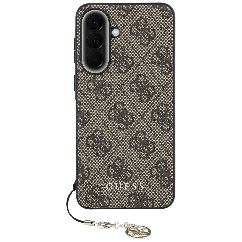 Deksel til Samsung Galaxy A37 5G, Guess, 4G Classic Logo Charm, Brun