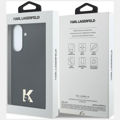 Deksel til Samsung Galaxy A37 5G, Karl Lagerfeld, Karl Head Logo, Svart