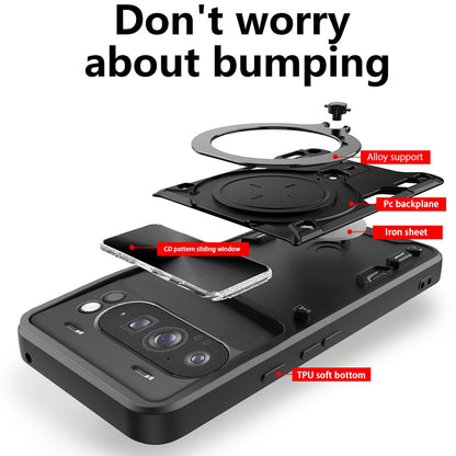 Deksel for Samsung Galaxy A37 5G, Techsuit, CamGuard Pro, Rød