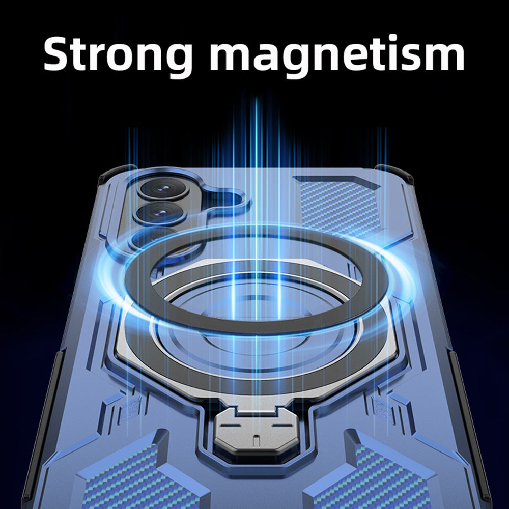 Deksel for Samsung Galaxy A37 5G, Techsuit, Carbon Shield Pro, Blå