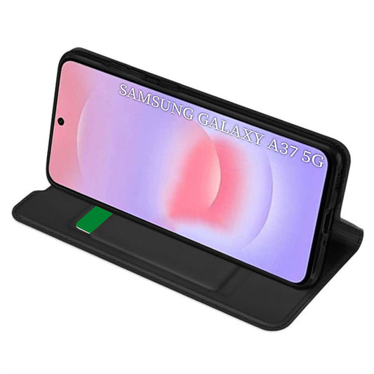 Deksel for Samsung Galaxy A37 5G, Techsuit, Magskin Book, Svart