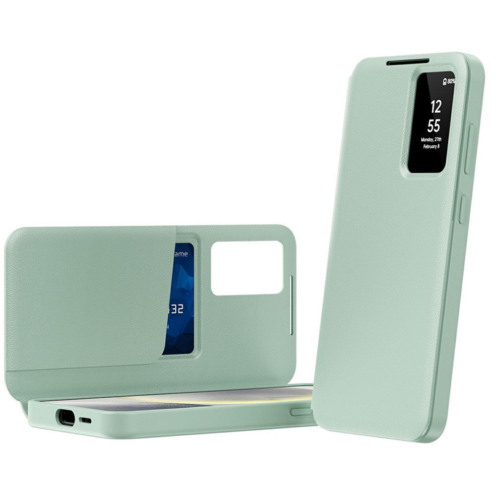 Deksel for Samsung Galaxy A37 5G, Techsuit, SmartView, Grønn